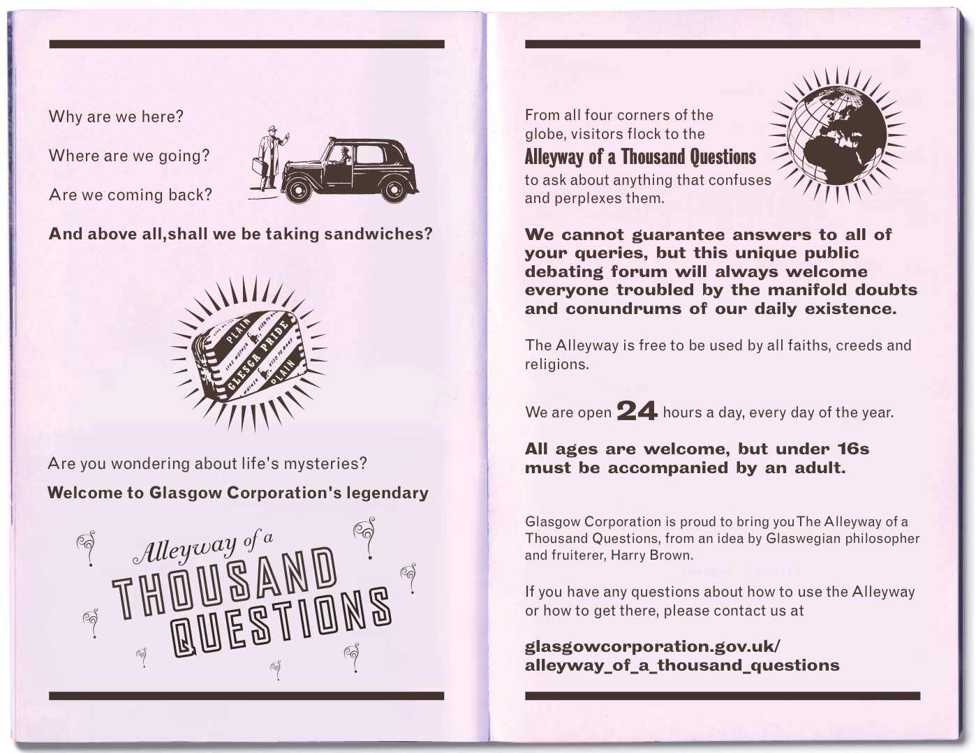 Alleyway of a Thousand Questions leaflet